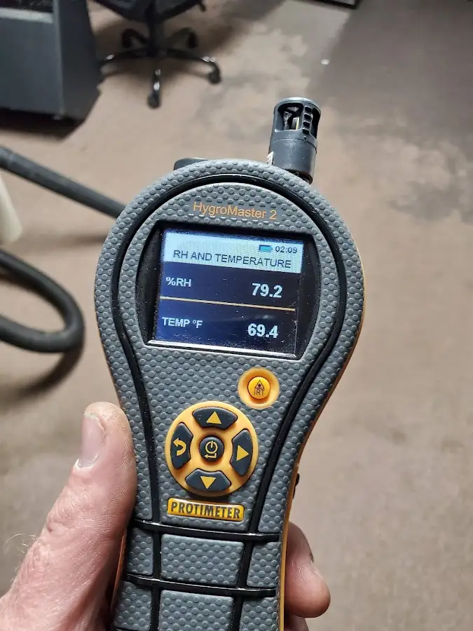 Moisture meter humidity assessment for Fire & Smoke Damage Restoration in Chevy Chase